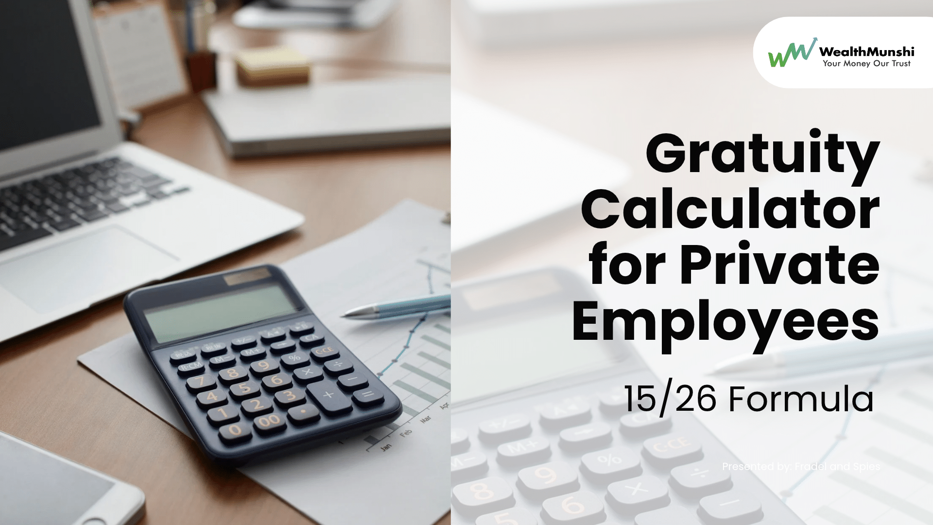 Hero Image: Gratuity Calculator for Private Employees: 15/26 Formula
